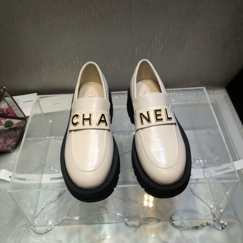 Ch*el leather shoes